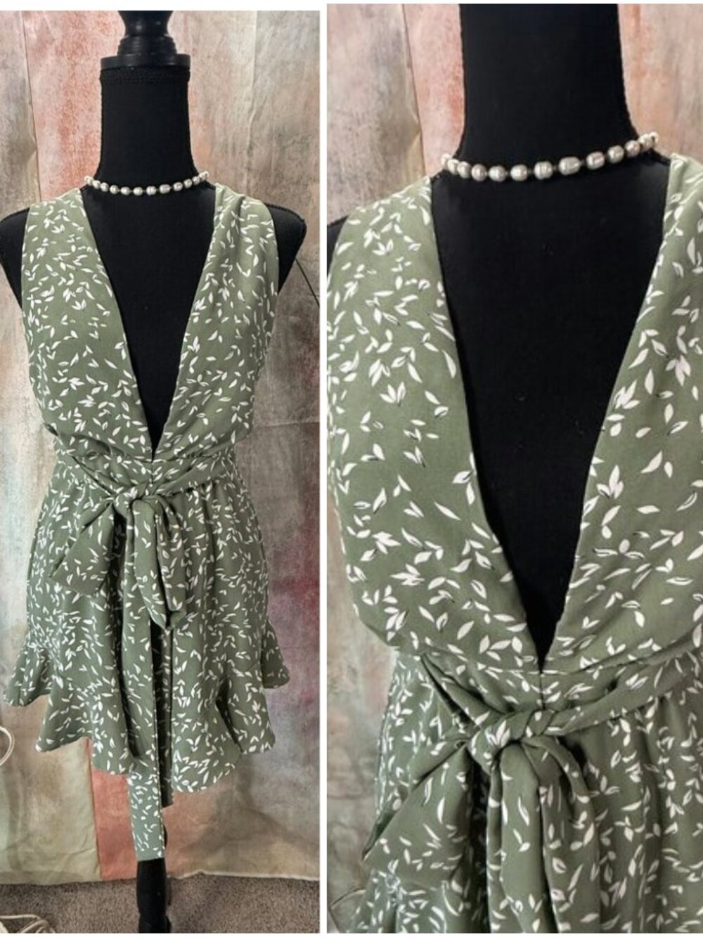 πTwenty Ten Wear It Your Way Sexy Flirty Floral Romper with Beautiful Backside - Picture 12 of 16